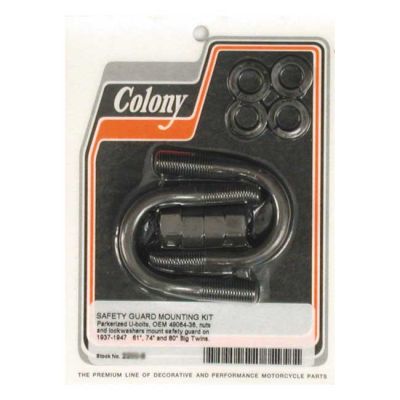 990286 - Colony, engine guard U-bolt mount kit. Parkerized