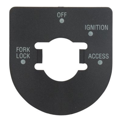 992500 - MCS Ignition switch decal. Satin black