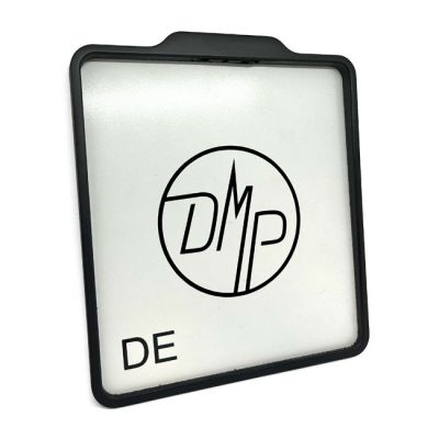 993048 - Danish Motorcycle Parts DMP, license plate frame with light 5.0 DE. Matte black