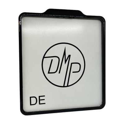 993176 - Danish Motorcycle Parts DMP, license plate frame with light 5.0 DE. Gloss black