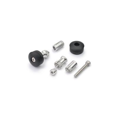 993398 - Daytona, bar end mirror adaptor set. Black