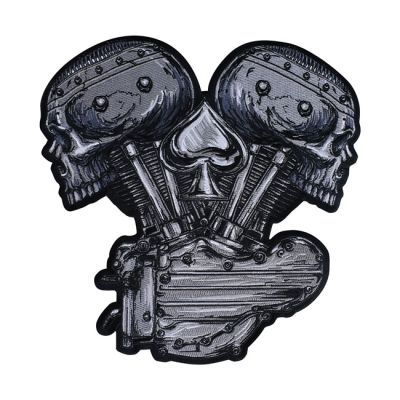 994488 - Lethal Threat Metal And Meyhem V-Twin Skull patch