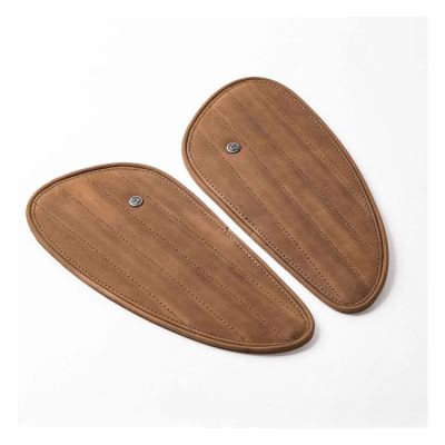 995669 - Tripmachine Trip Machine, Classic leather tank pad set. Tobacco