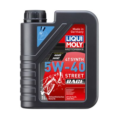 997531 - Liqui Moly, 4T Synthetic 5W-40 Street Race motor oil. 1L