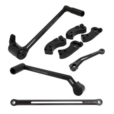 998024 - Arlen Ness, +3" extended foot control kit. Black