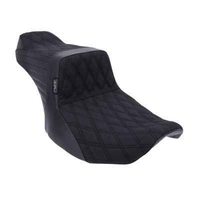 998310 - Le Pera, Tailwhip Double Diamond 2-Up Seat. Gripp. Black