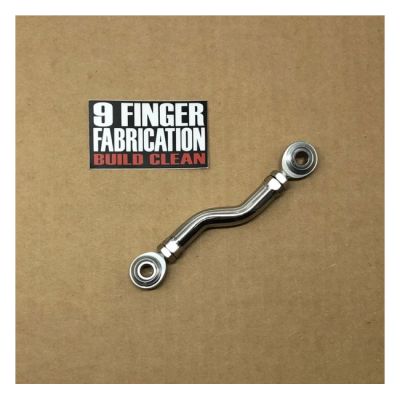 998415 - 9 Finger Fabrication LLC 9Finger Fabrication, M8 mid-control brake linkage. Polished