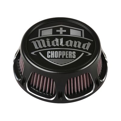 MCP90-61-266S - Midland Choppers Midland Design Luftfilter Midland 3D Black Contrast