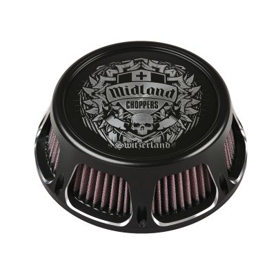 MCP90-64-867S - Midland Choppers Midland Design Luftfilter Midland Spezial 3D Black Contrast