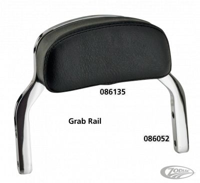 086135 - GZP Black mini backrest pad kit