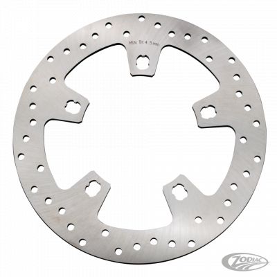144153 - GZP Polish SS drilled front rotor FLH/T1