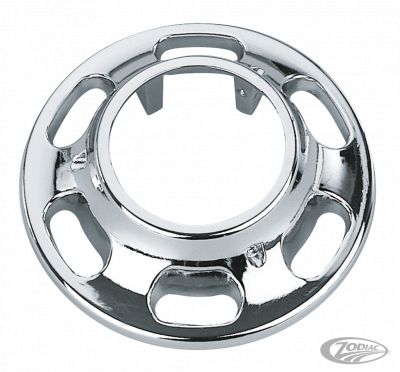 147069 - GZP Chrome slotted hub cover for FXWG/ST