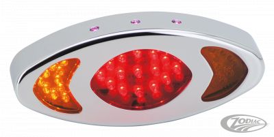 160742 - GZP Chrome red eye taillight with turnsi