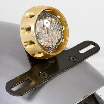 161405 - GZP Brass RII LED taillight w/license br