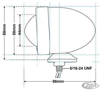 162052 - GZP Bullet light amber dual filament bul
