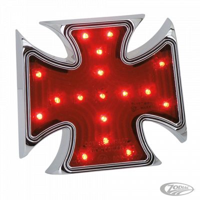 162517 - GZP 4" Maltese cross red lens LED tailli