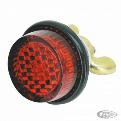165223 - GZP Red bolt-on round reflector 20mm dia
