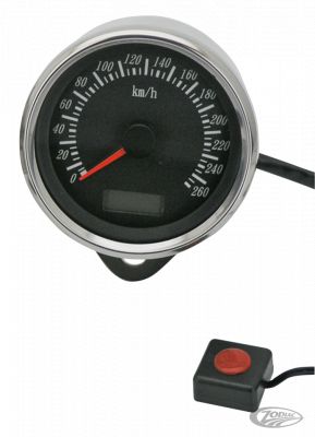 169385 - GZP Electr speedo 80mm SS housing KM/H 9