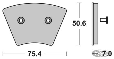 231255 - SBS brake pads XL/FX 74-77 front