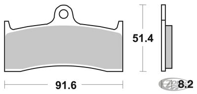 231821 - SBS HF Front brake pads Buell 98-02