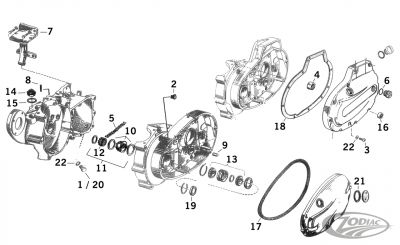231822 - GZP L/H Crankcase bearing XL52-76 #24729-52