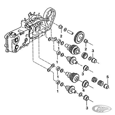 231840 - Bender Cycle Bushing cam gear shaft XL54-up #25586-37
