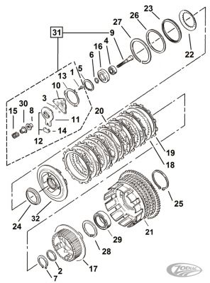 231944 - Eastern Ball bearing, clutch XL84-90