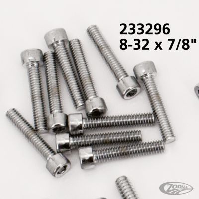 233296 - Midwest 10pck Chrome allen screws 8-32x7/8"