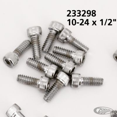 233298 - Midwest 10pck Chrome allen screws 10-24x1/2"