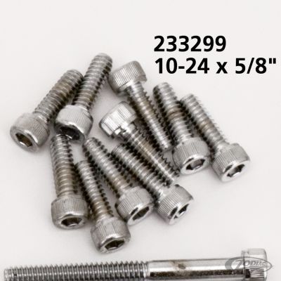 233299 - Midwest 10pck Chrome allen screws 10-24x5/8"