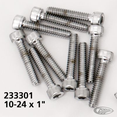 233301 - Midwest 10pck Chrome allen screws 10-24x1