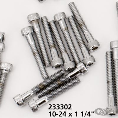 233302 - Midwest 10pck Chrome allen screws 10-24x1-1/4