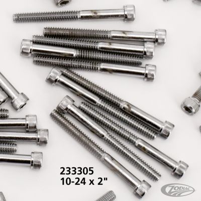 233305 - Midwest 10pck Chrome allen screws 10-24x2