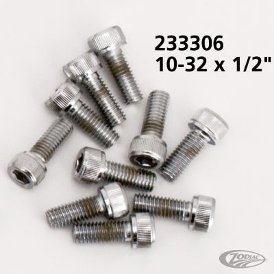 233306 - Midwest 10pck Chrome allen screws 10-32x1/2