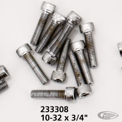 233308 - Midwest 10pck Chrome allen screws 10-32x3/4