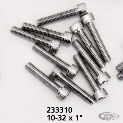 233310 - Midwest 10pck Chrome allen screws 10-32x1