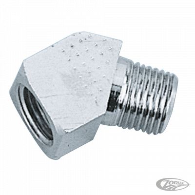 233403 - Bender Cycle Chrome plated 45 degree fitting only