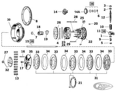 233445 - Bender Cycle 10pck Clutch pushrod retaining clips