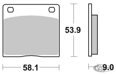 233613 - SBS HF Brake pads for GMA large calipers