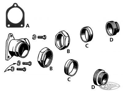 234557 - JAMES 10pck Gasket, Intake Manifold 39-51, W,