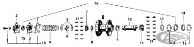 234653 - Eastern Case bushing/wheel rollers +.002 28pck