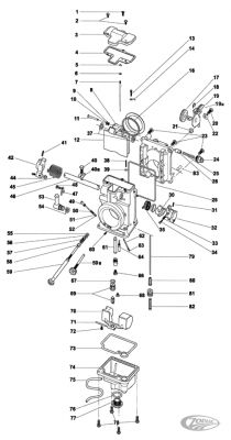 234861 - MIKUNI Rebuild kit for HSR42/45 carburetor