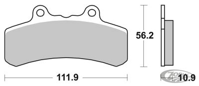 236078 - SBS Front Ceramic street brake pads PM