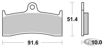 236088 - SBS CT Brake pads FR(A) TH=10mm