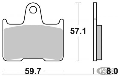 236414 - SBS rear brake pads XL14-22