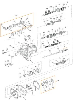 237065 - GZP Mainshaft 5-speed Transmission BT91-06