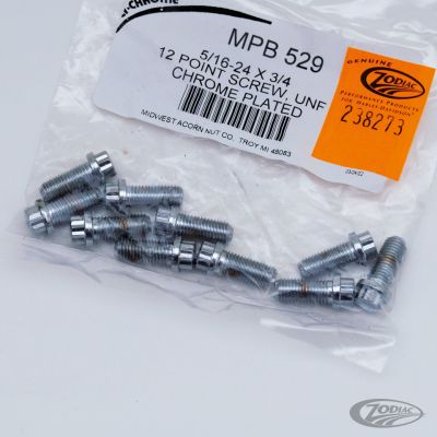 238273 - Midwest 10pck 12-point screw 5/16-24x3/4", UNF