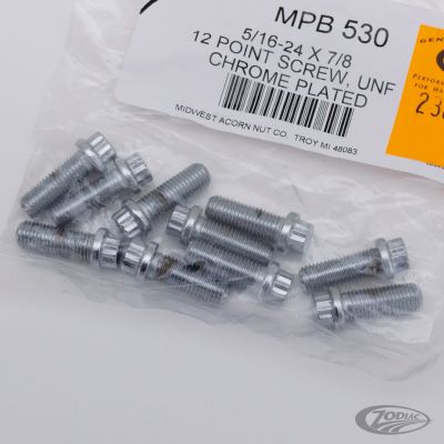 238274 - Midwest 10pck 12-point screw 5/16-24x7/8", UNF