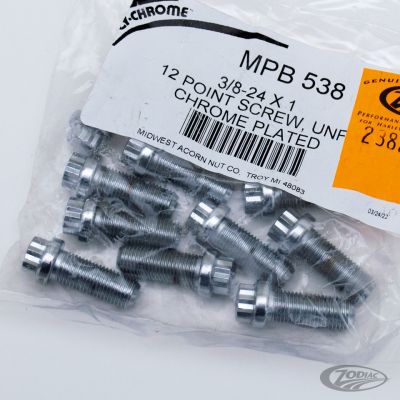 238282 - Midwest 10pck 12-point screw 3/8-24x1", UNF