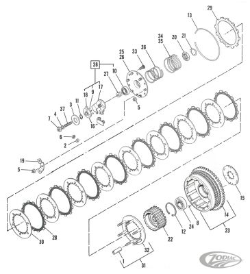 238627 - Alto Aramid friction kit XL71-83 (8)